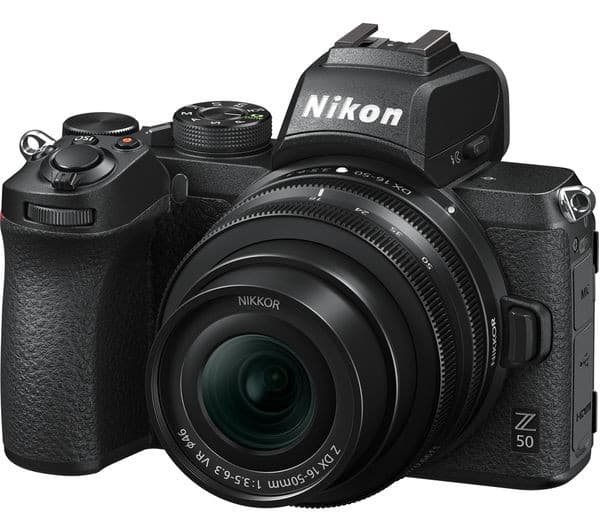 Nikon Z 50 Mirrorless Camera 16-50mm VR Lens & FTZ Adapter Kit - Black