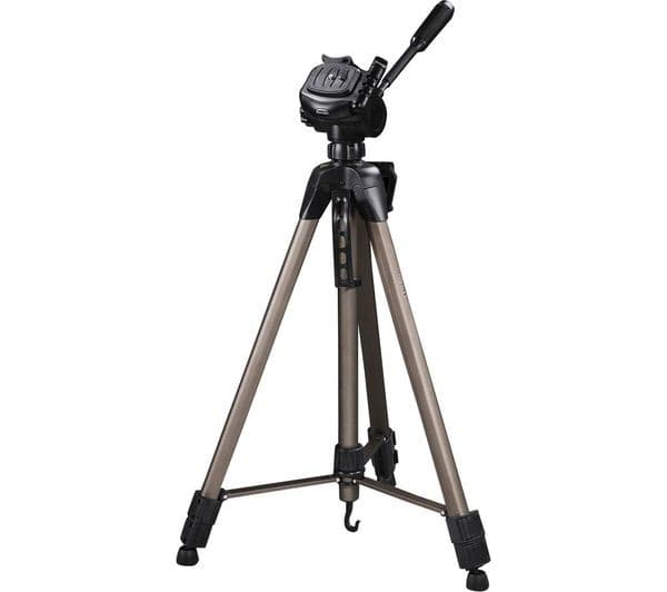 HAMA Star 63 Tripod 66-166 cm with 3-Way Pan and Tilt Head - Champagne
