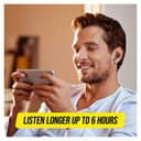 Jam TWS Game On Mobile Gaming True Wireless Earbuds, Black thumbnail 5