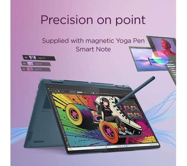 LENOVO Yoga 7 14" 2-in-1 AMD Ryzen AI 7 24GB 1TB Tidal Teal - Image 8
