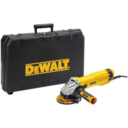 DEWALT 1010W 115mm Angle Grinder 11000RPM Anti-Vibration Handle Kit Box - Yellow - Image 1