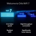 Netgear Orbi 770 Series RBE772 WiFi 7 Tri-Band Mesh System, 2-Pack (Router + Satellite) - White thumbnail 9