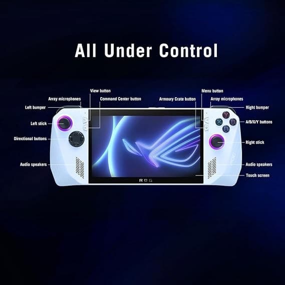 ASUS ROG Ally Handheld Gaming Console AMD Ryzen Z1 Extreme 16GB 512GB - White - Image 2