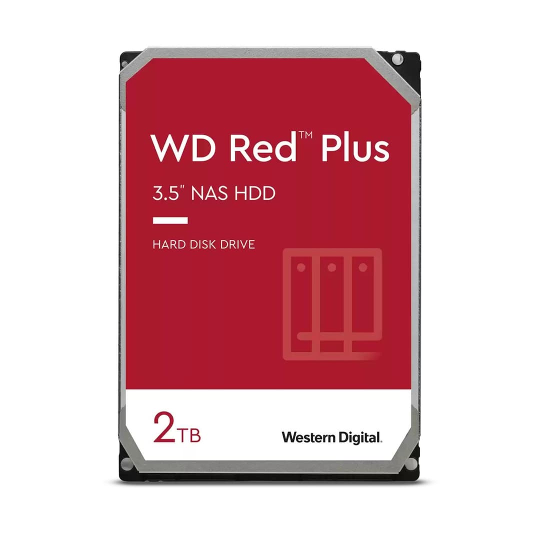 Western Digital WD Red Plus NAS Internal Hard Drive 3.5-inch SATA III CMR - 2TB - Image 1