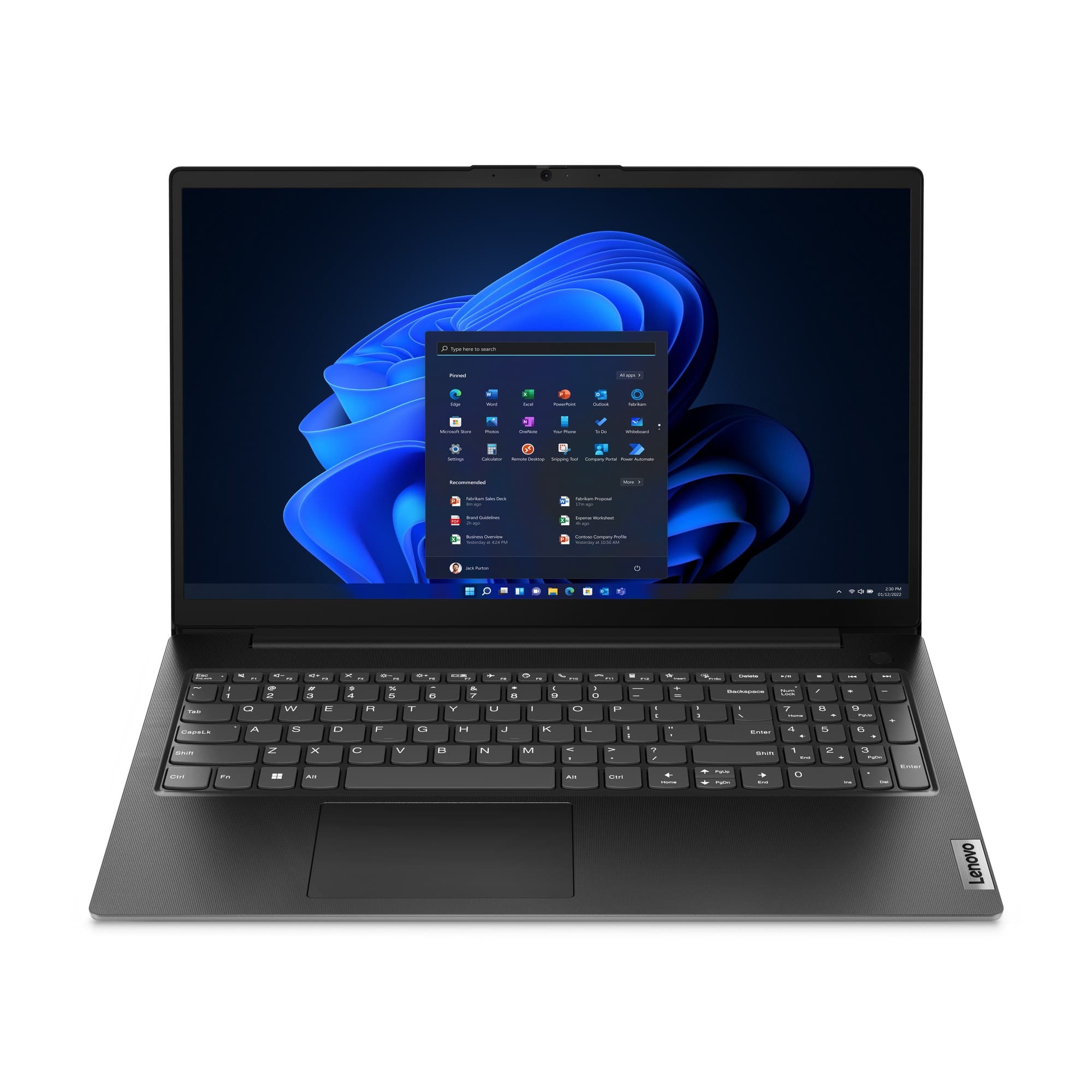 Lenovo V15 G4 AMN AMD Ryzen™ 5 7520U Laptop 39.6 cm (15.6") Full HD 16 GB LPDDR5-SDRAM 256 GB SSD Wi-Fi 6 (802.11ax) Windows 11 Pro Black UK English