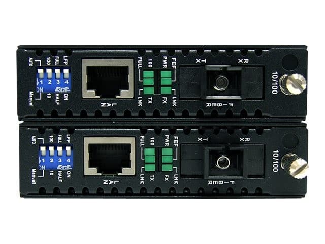 StarTech.com 10/100 Mbps Ethernet Single Mode WDM Fiber Media Converter Kit SC 20km (ET90110WDM2) - fibre media converter - 10Mb LAN, 100Mb LAN - Image 3