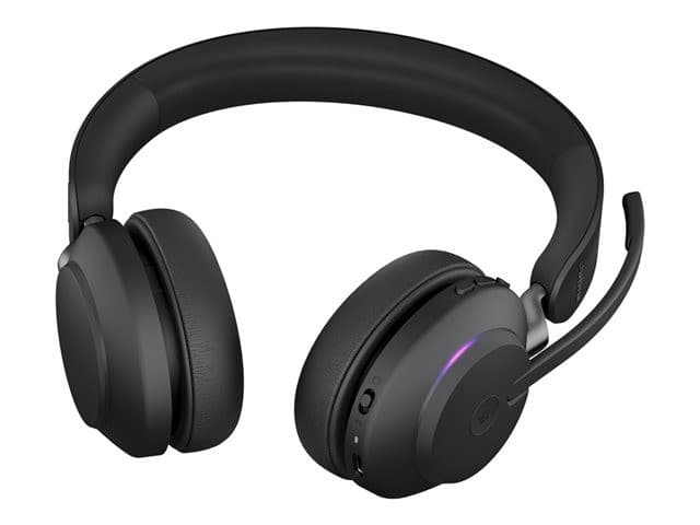 Jabra Evolve2 65 Stereo Wireless Headset - Black - MS Teams - USB-A - With Charging Stand - Image 4