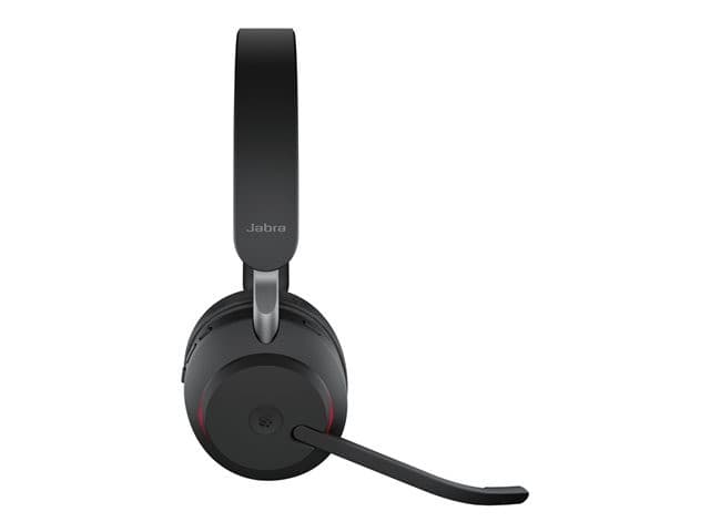 Jabra Evolve2 65 Stereo Wireless Headset - Black - MS Teams - USB-A - With Charging Stand - Image 5