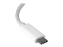 StarTech.com USB C to Gigabit Ethernet Adapter - White - USB 3.1 to RJ45 LAN Network Adapter - USB Type C to Ethernet (US1GC30W) - network adapter - USB-C - Gigabit Ethernet thumbnail 1