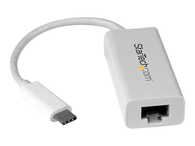 StarTech.com USB C to Gigabit Ethernet Adapter - White - USB 3.1 to RJ45 LAN Network Adapter - USB Type C to Ethernet (US1GC30W) - network adapter - USB-C - Gigabit Ethernet - Image 2