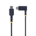 StarTech.com 6in (15cm) USB C Charging Cable Right Angle - 60W PD 3A - Heavy Duty Fast Charge USB-C Cable - Black USB 2.0 Type-C - Rugged Aramid Fiber - Short USB Charging Cord thumbnail 3