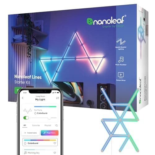 Nanoleaf Lines 60 Degrees Smart LED Light Bars Starter Kit - 15 Pack - Image 2