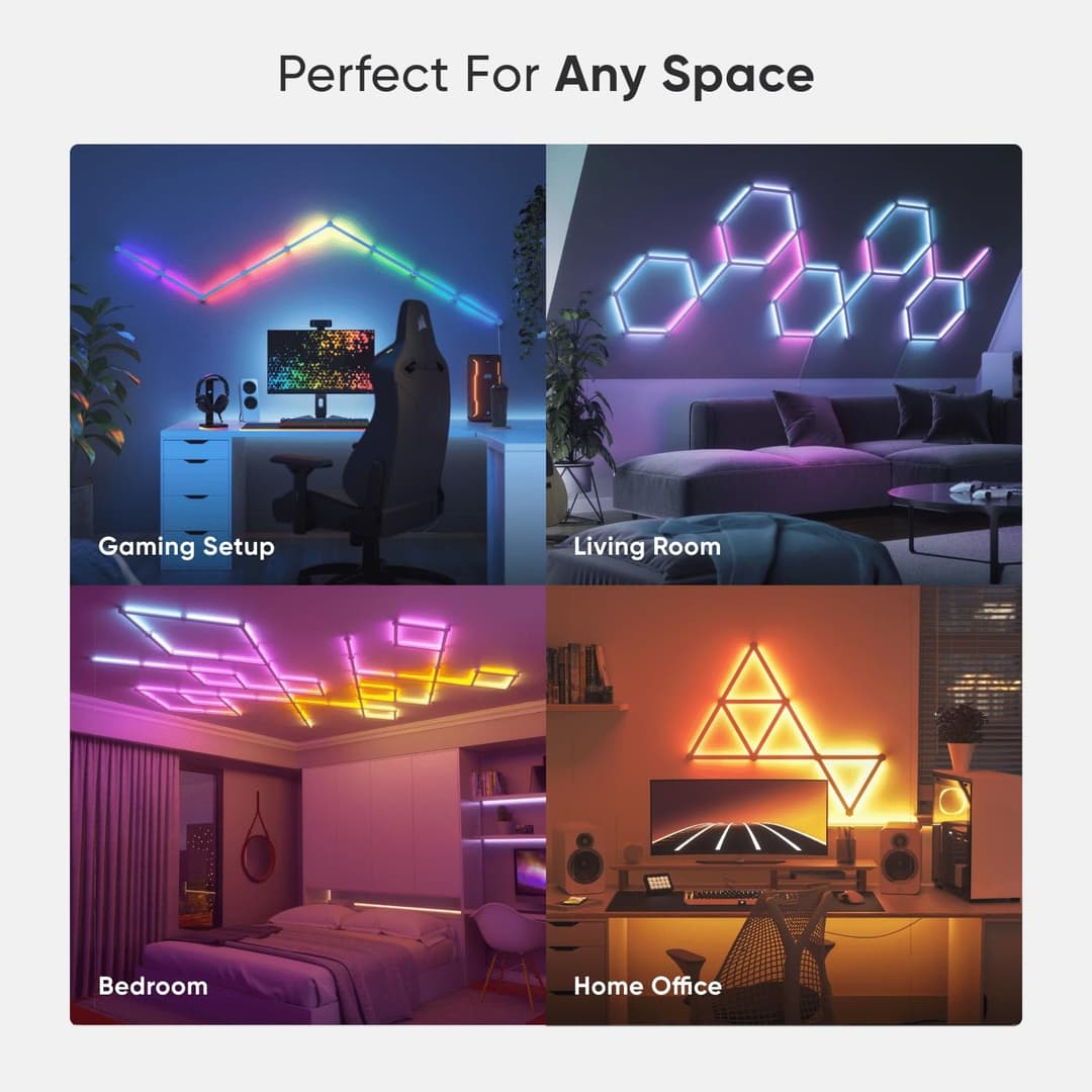 Nanoleaf Lines 60 Degrees Smart LED Light Bars Starter Kit - 15 Pack - Image 4