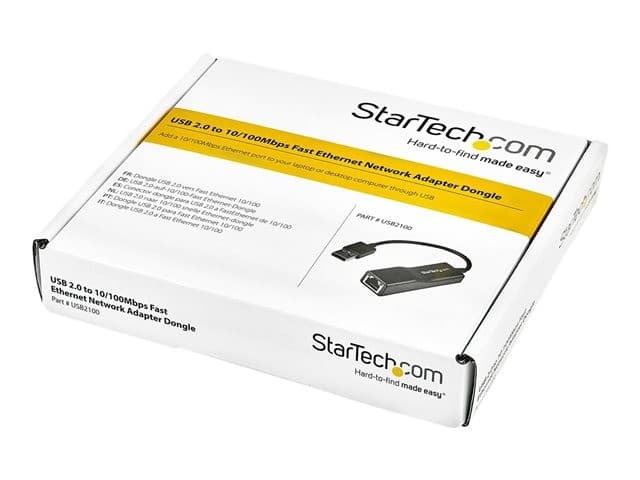 StarTech.com USB2100 USB 2.0 to 10/100 Mbps Ethernet Network Adapter Black - Image 5
