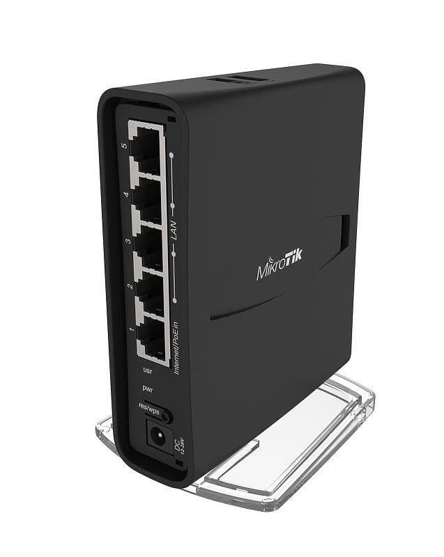 MikroTik hAP ac² (RBD52G-5HacD2HnD-TC) Dual-Band Wireless Router - Black - Image 1