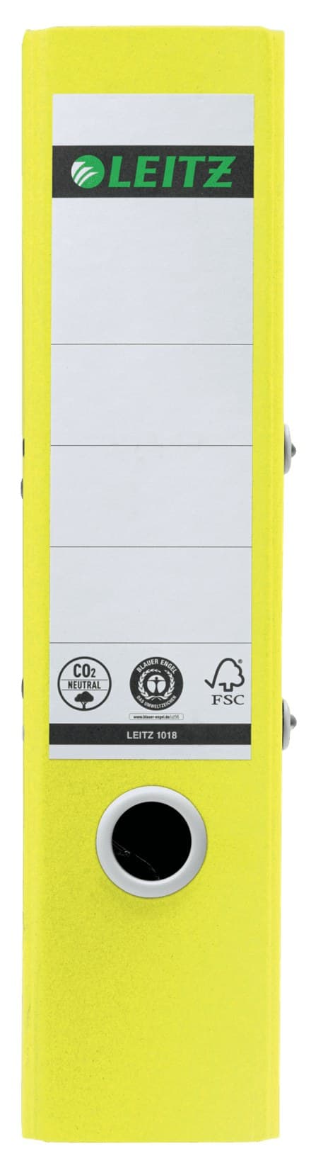 Leitz 180° Recycle Lever Arch File A4 80mm Yellow - Image 2