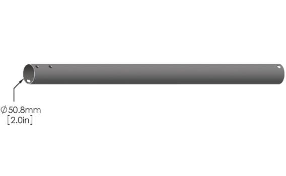 Peerless-AV MOD-P150 1.5m Extension Pole for Modular Series Mounts - Chrome - Image 2