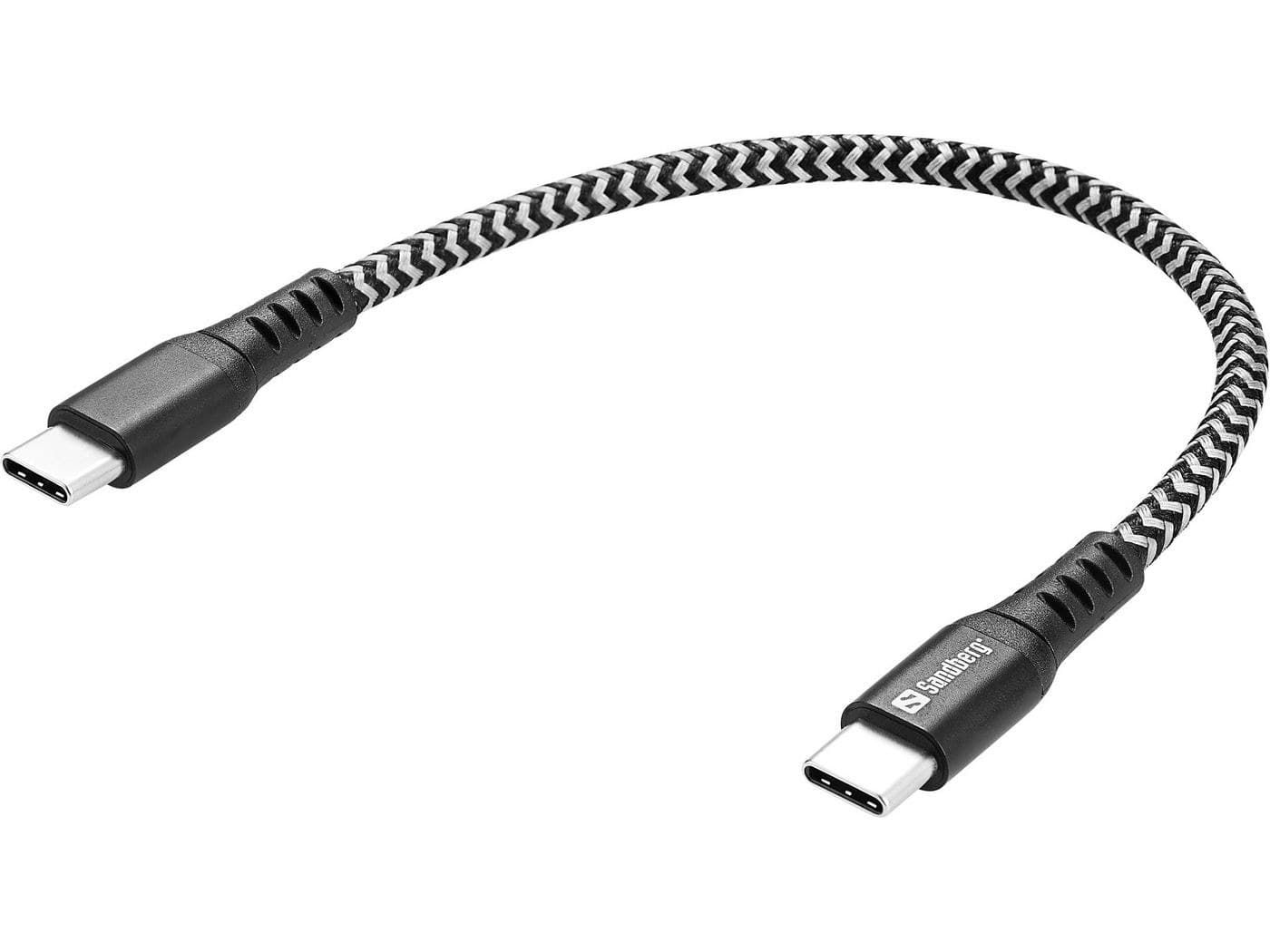 Sandberg Survivor USB-C to USB-C Cable 100W - 0.2m