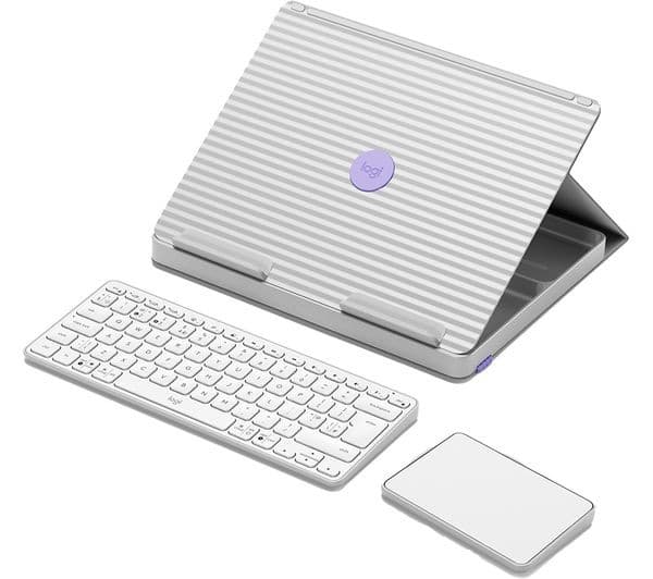 Logitech Casa Pop-Up Desk Wireless Keyboard & Touchpad Set - Nordic Calm - Image 1
