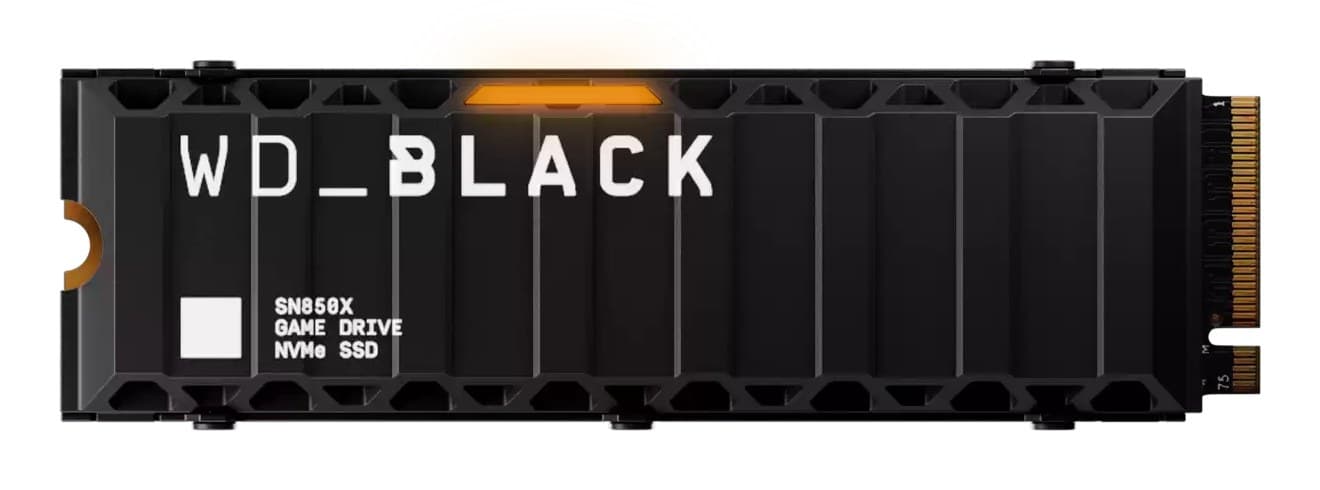 WD_BLACK SN850X 8TB M.2 2280 PCIe Gen4 NVMe SSD - With Heatsink