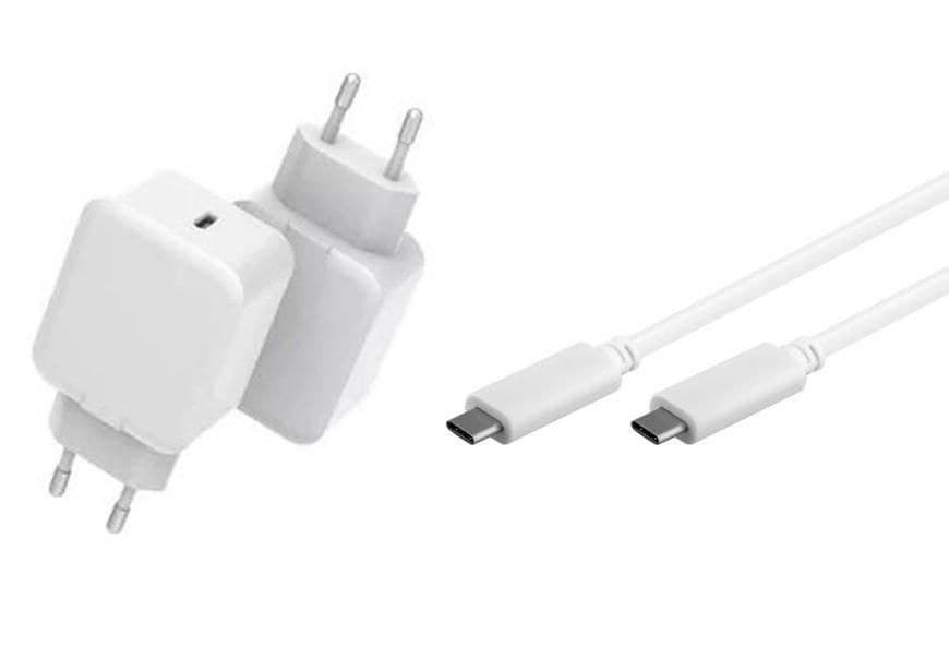 CoreParts USB-C PD / QC3.0 Wall Charger with 1 m USB-C Cable (EU Plug) - Image 1