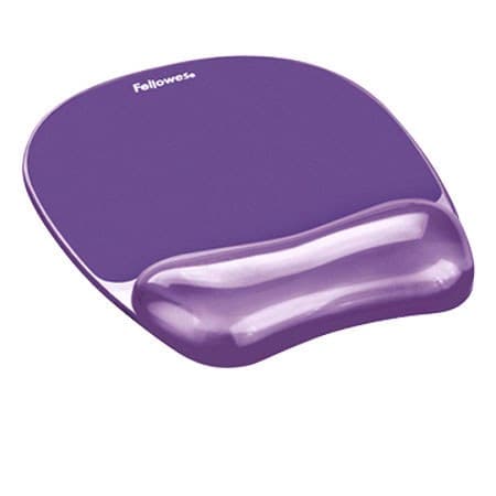 Fellowes Crystals Gel Mouse Mat with Wrist Rest - Purple - Image 2