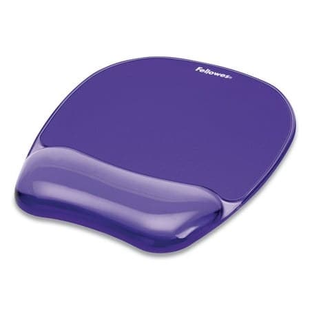 Fellowes Crystals Gel Mouse Mat with Wrist Rest - Purple - Image 4