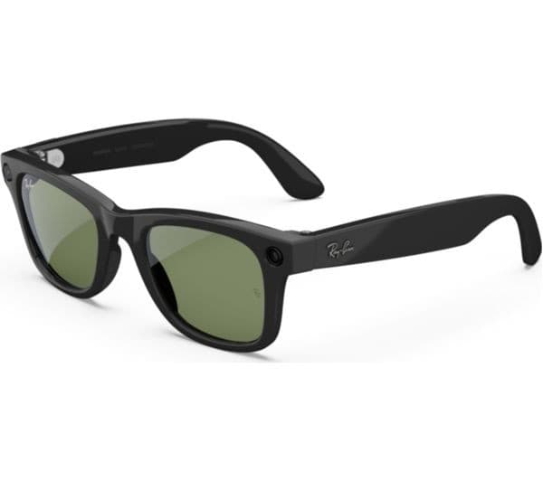 Ray-Ban Meta Wayfarer (Gen 2) Smart Glasses - Shiny Black, G-15 Green Lenses - Standard - Image 1