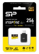 Silicon Power Inspire microSDXC UHS-I U3 V30 A2 4K Memory Card with USB Type-C Reader - 256GB thumbnail 3