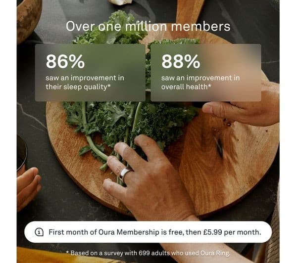 Oura Ring 4 Smart Ring - Silver, Size 12 - Image 7