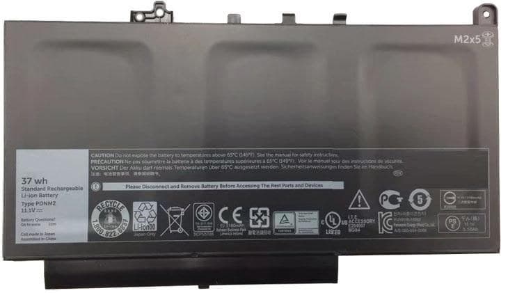 CoreParts MBXDE-BA0077 Replacement Battery for Dell Latitude E7270 / E7470, 11.1V 3300mAh Li-Pol, 37Wh, Black