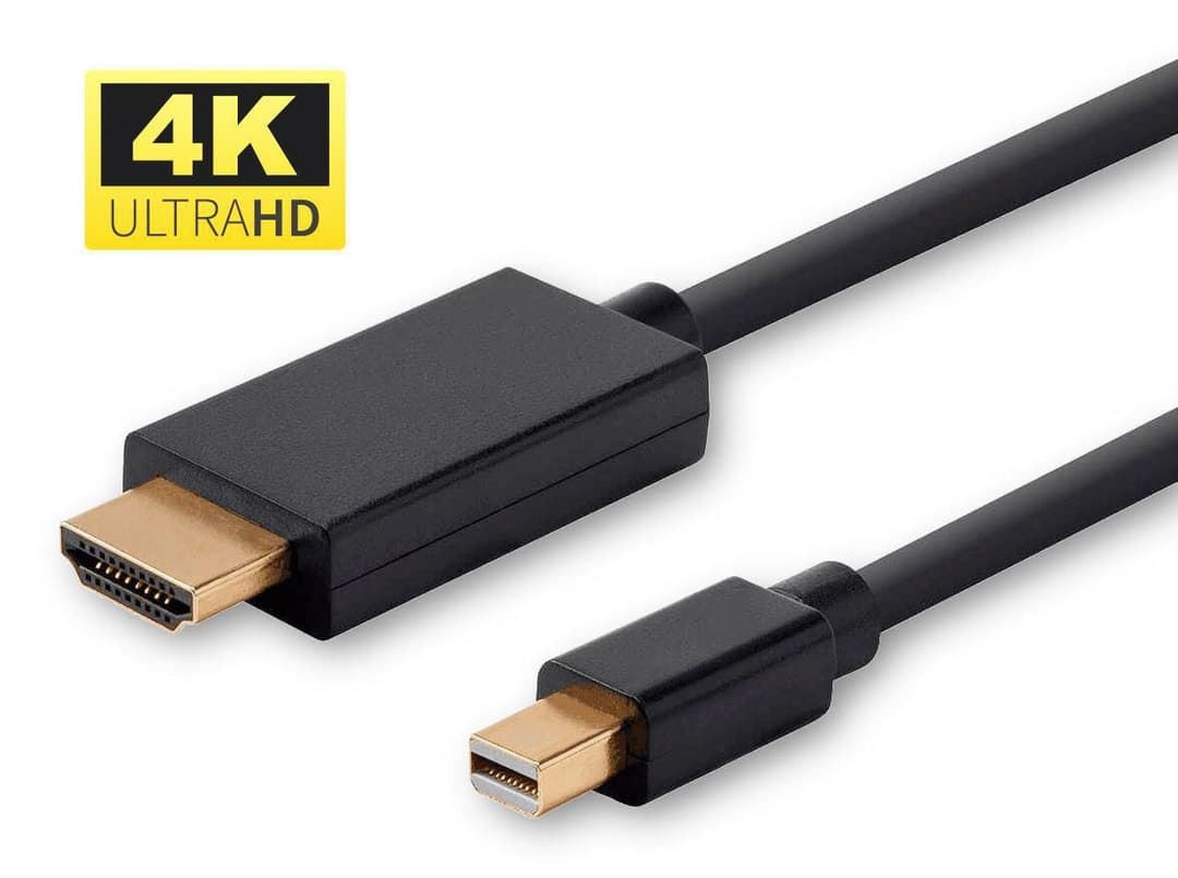 Microconnect Mini DisplayPort 1.2 to HDMI Cable 4K 60Hz - Black 2m - Image 1
