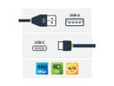 StarTech Coiled USB-A to USB-C Cable USB 2.0 Black 1m thumbnail 7