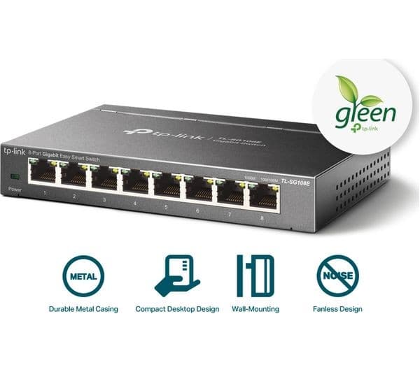 TP-LINK TL-SG108E Network Switch Grey - Image 4