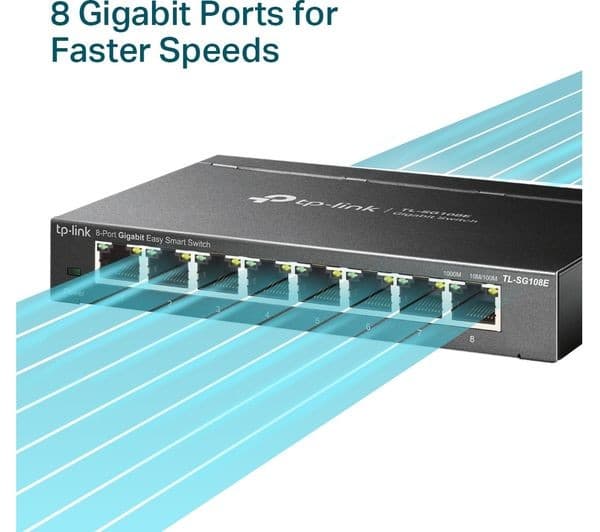 TP-LINK TL-SG108E Network Switch Grey - Image 5
