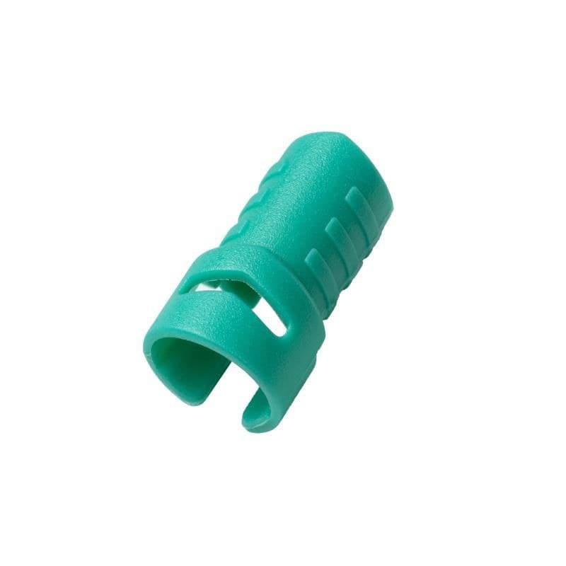 MicroConnect ColorFlex Strain Relief Clips for USB Cables - Green, 10 pcs - Image 1