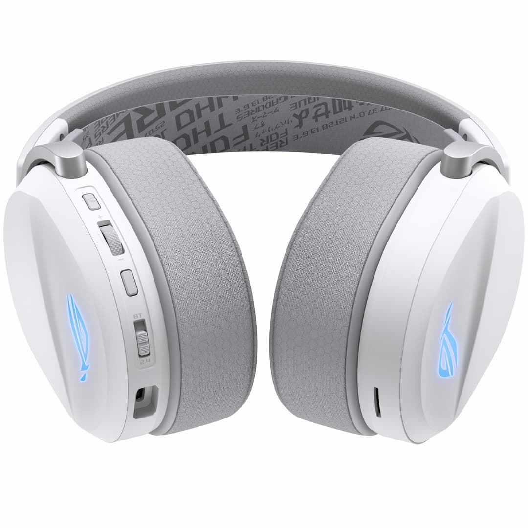 ASUS ROG Pelta Tri-Mode RGB Wired & Wireless Gaming Headset - White - Image 7