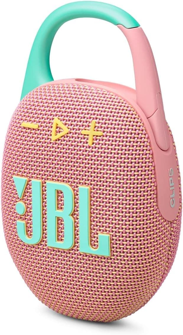 JBL Clip 5 Portable Wireless Speaker - Pink - Image 1