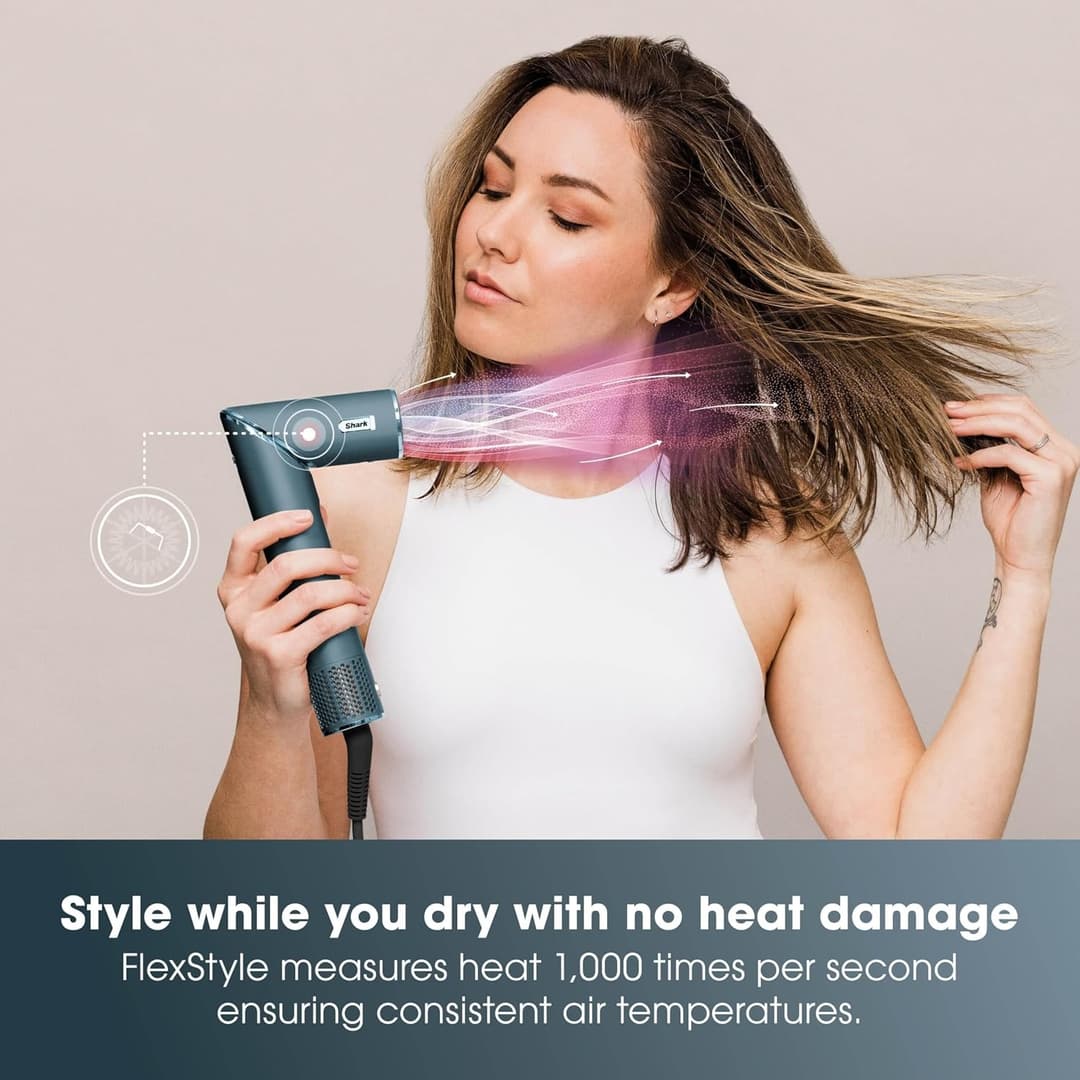 Shark FlexStyle HD456TLUK Limited Edition 5-in-1 Air Styler & Hair Dryer - Teal - Image 4