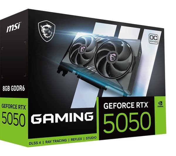 MSI GeForce RTX 5050 8GB GAMING OC Graphics Card Black - Image 6