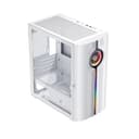 1st Player IS3-BK ARGB Tempered Glass Mid Tower Gaming Case - White thumbnail 3