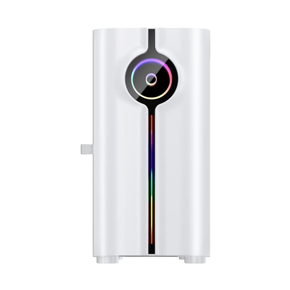 1st Player IS3-BK ARGB Tempered Glass Mid Tower Gaming Case - White - Image 4