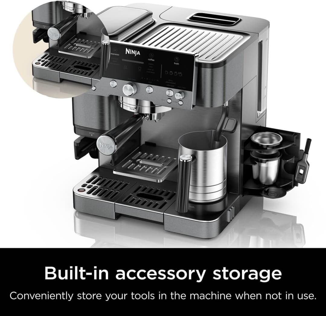 Ninja Luxe Café Premier Series 3-in-1 Bean to Cup Coffee Machine - Gunmetal - Image 3