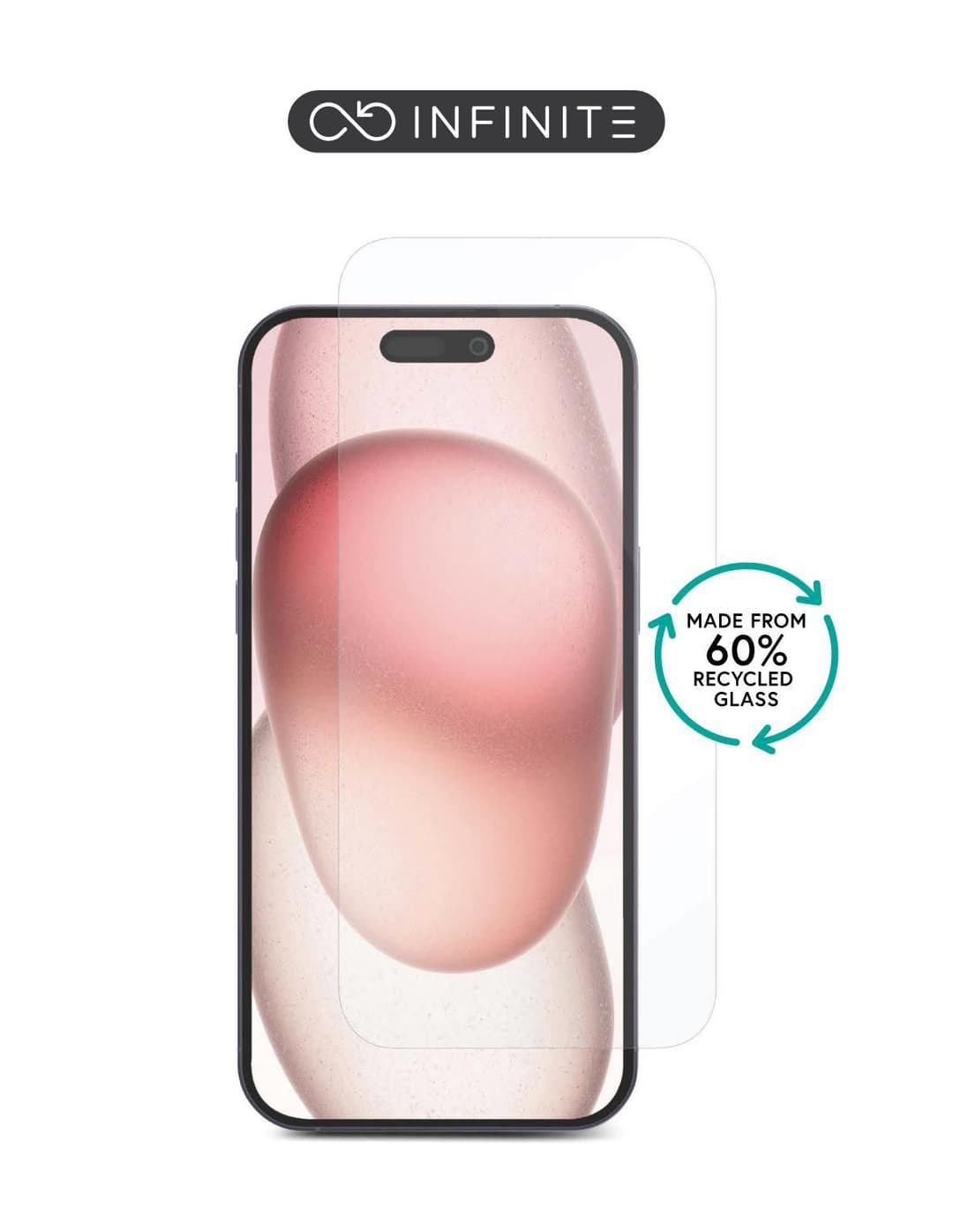 eSTUFF INFINITE (GRS) iPhone 17 Pro Clear Screen Protector - Tempered Glass, Titan Shield, 50-Pack Bulk - Image 1