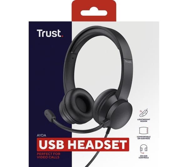 TRUST Ayda PC USB Headset - Black - Image 3