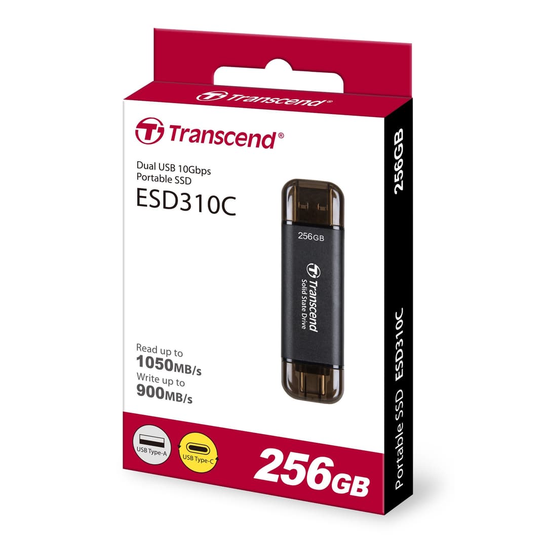 Transcend ESD310C Dual USB Portable SSD (USB Type-A and Type-C) 256GB - Image 4