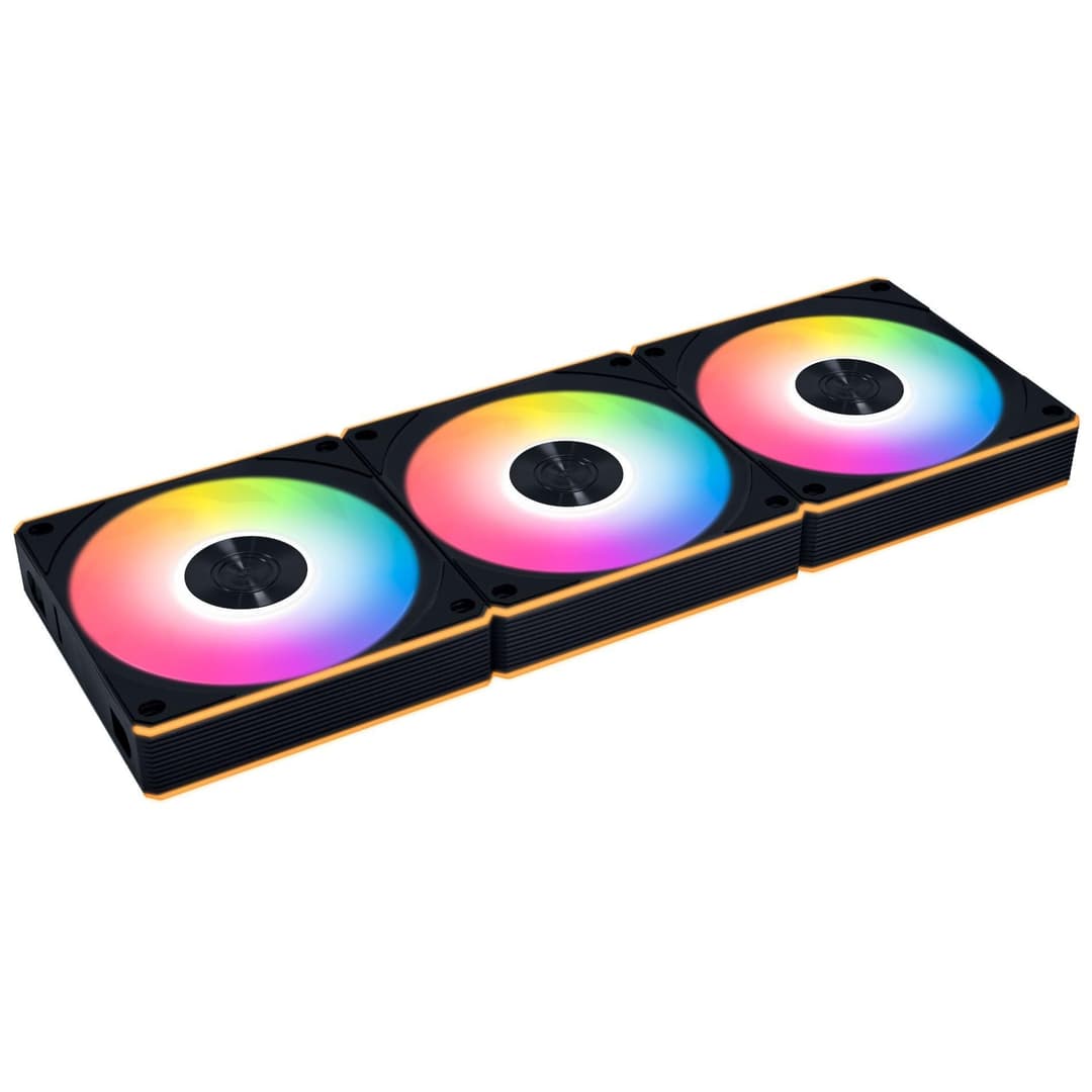 Lian Li UNI FAN CL120 Wireless Reverse Blade ARGB PWM Triple Pack - Black - Image 1