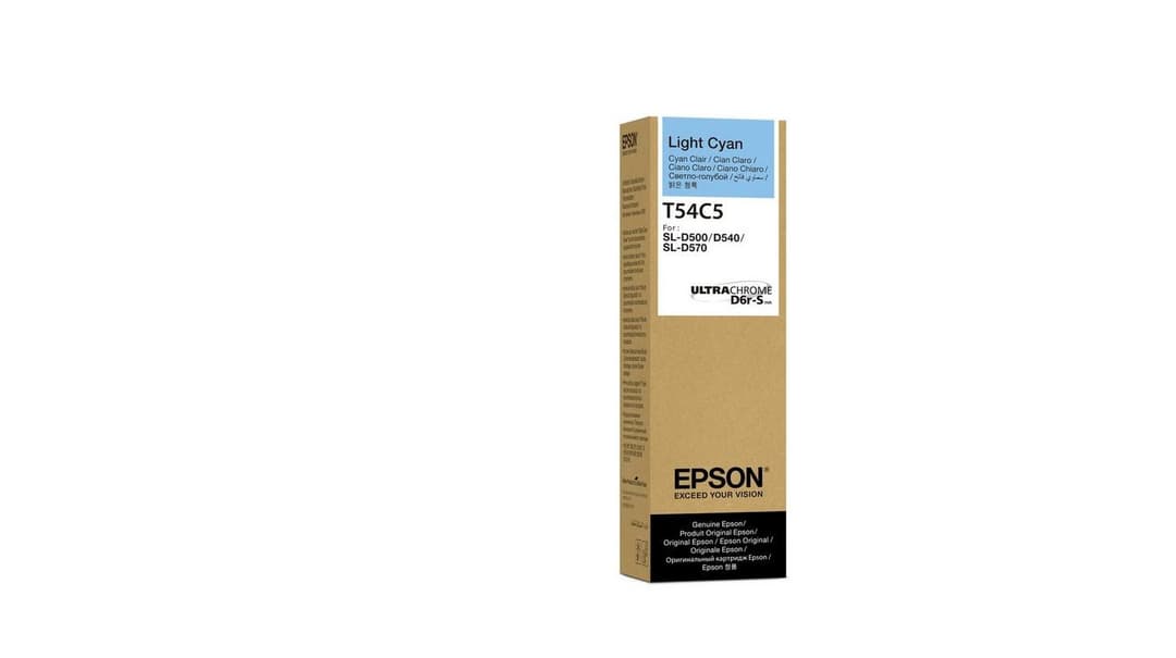Epson T54C520 Original Ink Bottle 70ml for SureLab SL-D500 - Light Cyan - Image 2