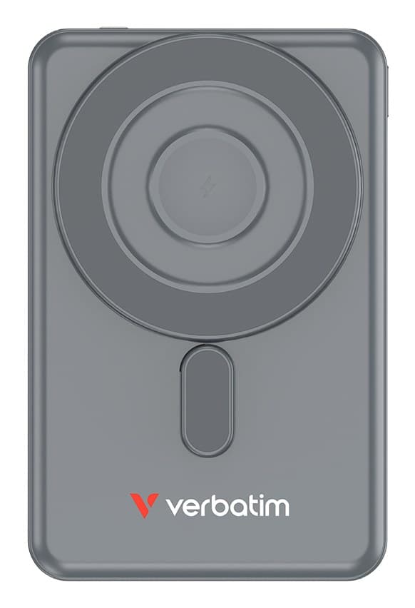 Verbatim Charge 'n' Go 2C Magnetic Wireless Power Bank 5000mAh - Grey - Image 3