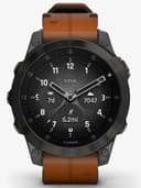 Garmin epix (Gen 2) Sapphire Edition 47mm GPS Smartwatch - Black Titanium with Chestnut Leather Band thumbnail 1